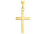 KreuzanhäNger Amor "2028014", Gold (Gelbgoldfarben), SchmuckanhäNger, Damen, Gelbgold 375, 0,44 G, Made In Germany