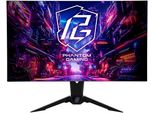 Asrock Curved-Gaming-Led-Monitor "PGO32UFS", Energieeffizienz: G (A-G), Schwarz, B:61Cm H:36,7Cm T:9,3Cm, Monitore
