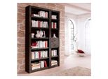 Raumteilerregal Otto Home "Bergen", Braun (Dunkelbraun), Regale, (3-Tlg.),Breite 128 Cm