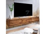 Tv-Board Kommode 160Cm HäNgend Sheesham Massivholz Tv Lowboard Mit 3 Schubladen