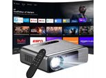 LED-Smart-Projektor mit Android 9.0, Full HD 13000Lm, Zoom 200 Heelly Projektor Led