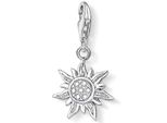 Charm-EinhäNger Thomas Sabo "Sonne", Bunt (Silberfarben, Weiß, Weiß), Charms, Damen, Silber 925 (Recycelt), Mit Zirkonia (Synth.)