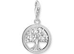 Charm-EinhäNger Thomas Sabo "Lebensbaum", Bunt (Silberfarben, Weiß, Weiß), Charms, Damen, Silber 925 (Recycelt), Mit Zirkonia (Synth.)