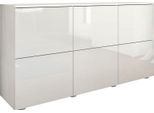 Sideboard borchardt Möbel "Rova, Kommode Breite 139 Cm", Weiß (Weiß Hochglanz), B:139Cm H:72Cm T:35Cm, Holzwerkstoff, Sideboards, Sideboard, Breite 139 Cm