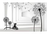 Fototapete Papermoon "Muster Pusteblumen", Bunt, B:3,5M L:2,6M, Vlies, Tapeten
