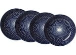 Suppenteller Ritzenhoff & Breker "Royal Reiko", Weiß (Weiß, Blau), Ø:20,5Cm, Keramik, Speiseteller, Teller Set, Keramik