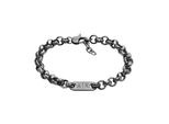 Armband Armani Exchange "Schmuck Geschenk Edelstahl", Gunfarben, ArmbäNder, Damen, 21,5Cm, Edelstahl, Armband