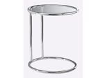Beistelltisch Heine Home, Silber (Chromfarben, Glas), B:45Cm H:54Cm T:45Cm, Tische, Beistelltisch