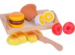 Spiellebensmittel Happy People, Bunt, Kaufladensortimente, Kinder, Holz