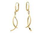 Paar OhrhäNger Firetti "Schmuck Geschenk Gold 333 Ohrschmuck Ohrringe", Gold (Gelbgoldfarben), Ohrringe, Damen, Gelbgold 333