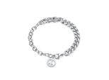 Edelstahlarmband Firetti "Schmuck Geschenk Peace, Frieden", Silber (Edelstahlfarben), ArmbäNder, Damen, 20Cm, Edelstahl, Edelstahlarmband
