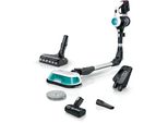 Bosch Akku-Stielstaubsauger "Unlimited 7 Prohygienic Aqua BKS71HYG4, 2In1 Saugen & Wischen", Weiß, B:25,2Cm H:131,5Cm T:20,4Cm, Akkusauger, Knickrohr, Hygiene-Filter, 10 J. Motorgarantie, Mini-Turbo-DüSe, Weiß