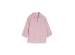 Tom Tailor Damen Plus Size - Bluse Aus Baumwolle, Rosa, Uni, Gr. 52