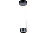 Neuhaus Pure Led Pendelleuchte "Pure Clipse", Schwarz (Mystic Grau), 2, Ø 15Cm H: 40Cm, 1 Stk., Leuchten, Comfort Lift, Cct, Dimmbar üBer Fernbedienung, Led Pendelleuchte