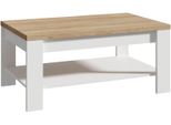 Couchtisch Forte "Bohol", Riviera Eiche, Sibiu LäRche Hell, Sibiu LäRche Hell, Riviera Eiche, B:100Cm H:45,7Cm T:60Cm, Tische, Couchtisch, B/H/T 100/45,7/60 Cm Zweifarbiges Dekor
