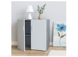 Hti-Living Sideboard 2 FäCher Thekla Beton-Weiß