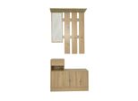 Hti-Living Garderobenpaneel Mit Schuhschrank Thekla Artisaneiche