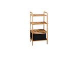 Kesper Regal Mit Korb, Bambus, Fsc