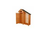 Werkzeugschrank Aus Holz Mit Anbau, Ca. 131 X 54 X 180 Cm - Braun