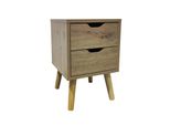 Hti-Living Nachttisch 2 Schubladen Thekla Artisaneiche