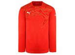 Puma Graphic Long Sleeve Red Mens Torhüter Shirt 700399 03