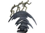 Skulptur Casablanca By Gilde "Skulptur Step By Step", Bronzefarben, B:36Cm H:37Cm T:7,5Cm, Kunstharz, Dekofiguren