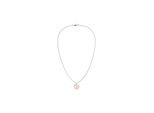 Kette Mit AnhäNger Tommy Hilfiger "Nautical", Edelstahlfarben, Gelbgoldfarben, Halsketten, Herren, Edelstahl, L: 56 B: 4Mm, B:4Mm