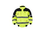Funktionsjacke Terrax Workwear "Warnbau-Piloten", Herren, Gr. M, Gelb, Obermaterial: 100% Polyester Pes., Jacken Funktionsjacke