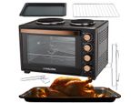 Minibackofen, 30 l, Heizplatten, Förderband, Drehspieß, 3300 W KALORIK