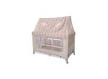Lorelli Reisebett Sweet Home 2 Ebenen Laufstall mit Dach faltbar Räder Matratze beige