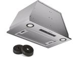 Klarstein Dunstabzugshaube, Abluft/Umluft-Dunstabzugshaube mit Filter, LED-Beleuchtung, Timer & Touch-Bedienfeld, Leise Einbau-Abzugshaube mit 439 m³/h Luftstrom, Effizienter Edelstahl-Dunstabzug