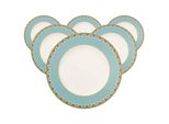 Speiseteller Villeroy & Boch "Speiseteller Samarkand Aquamarin ø 27,7 Cm 6Er Set Bunt", Bunt, L:27,7Cm, Speiseteller, Speiseteller