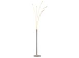 Globo Lighting Led Stehlampe "Bizzy", Nickel Matt, Leuchten, Stehleuchte/Wohnzimmer/Schlafzimmer/Flur, Led Stehlampe