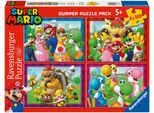 Puzzle Ravensburger "Nintendo Super Mario, Zeit FüR Mario", Bunt, Puzzles, Kinderb:36Cm H:26Cm, Pappe, Motiv, Made In Europe, B:36Cm H:26Cm
