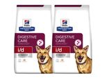 Hill's Prescription Diet I/D Croquettes Pour Chiens, Adultes, Au Poulet Pour Soutenir La Digestion 2X12 Kg