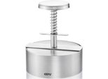 Burgerpresse Gefu "PÄTti", Silber, B:14Cm T:14Cm Ø:11,5Cm, Edelstahl 18/10, KüChenpressen, Robust Dank Hochwertigem Edelstahl