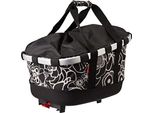 Klickfix Reisenthel Bikebasket GT GepäCkträGertasche Mit Aluminumrahmen FüR Racktime Fleur-Schwarz