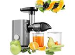 Langsamer Entsafter für Gemüse und Obst Grau