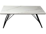 Couchtisch Paroli, Grau (Schwarz, Weiß Marmoriert), B:110Cm H:42Cm T:60Cm, Tische, Couchtisch