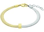 Armband Amor "2039980", Gelb (Gelbgoldfarben, Edelstahlfarben), ArmbäNder, Damen, 20Cm, Edelstahl, Armband