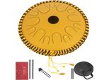 VEVOR Zungentrommel aus Stahl, Hang Drum Instrument 14 Töne, Hang Drum Instrument 36 cm, Percussioninstrument Pistolenfarbe