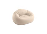 Intex Sitzsack Beanless Bag Chair Aufblasbarer Sessel Creme Sitzkissen Sitzen