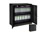 Tectake® Aktenschrank, Aus Pulverbeschichtetem Stahl, 2 HöHenverstellbare EinlegeböDen, 90 X 40 X 90 Cm