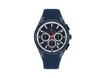 Multifunktionsuhr Tommy Hilfiger "Sam", Blau, Armbanduhren, Herren, Quarzuhr, Armbanduhr, Herrenuhr, Silikonarmband, Analog, Tag