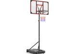 Basketballkorb 147–260cm Indoor Outdoor Basketballständer für Teenager m. Rollen