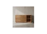 Kadima Design Sideboard Akazien-Massivholz, Natur-Baumkante, Landhaus-Stil, 160X75X43 Cm