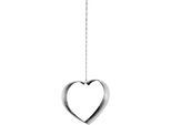 DekohäNger Fink "Anya", Silber (Silberfarben), B:31Cm H:28Cm T:6Cm, Edelstahl, DekohäNger, Dekoherz Zum HäNgen, Aus Edelstahl, Outdoorgeeignet