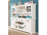 Buffet Otto Home "RüGen", Weiß, B:180Cm H:168Cm T:40Cm, Massivholz, SchräNke, Buffet, Fsc Zertifiziertes Massivholz, Im Landhausstil