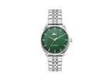 Quarzuhr Lacoste "Lisbon", Silberfarben, Schwarz, Armbanduhren, Herren, Quarzuhr, Armbanduhr, Herrenuhr, Edelstahlarmband, Analog