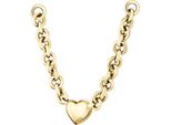 Kette Mit AnhäNger Boss "Honey Love", Gold (Gelbgoldfarben), Halsketten, Damen, Edelstahl, L: 43 B: 12Mm, B:12Mm